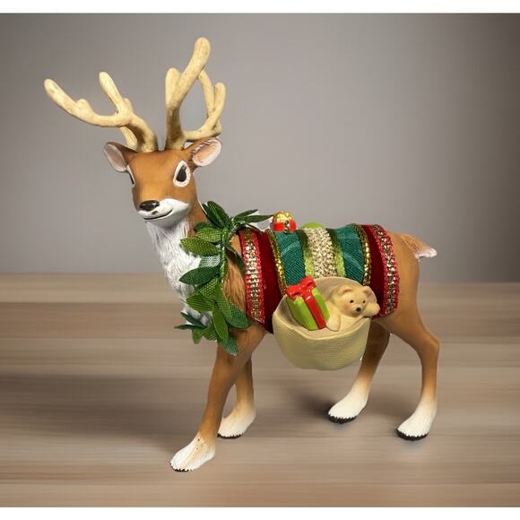 2013 Hallmark FATHER Christmas's REINDEER Limited Edition Keepsake Ornament - Picture 3 of 10